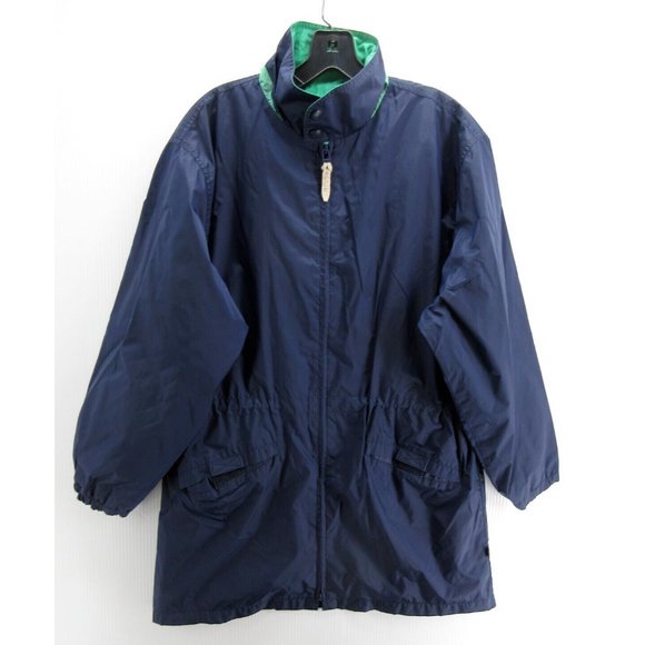 VINTAGE Woolrich Jacket Large Coat Vented Windbreaker Stowaway Hood * - Picture 1 of 13